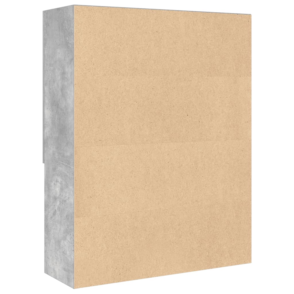 Washing Machine Cabinet Concrete Grey 70,5x25,5x90 cm
