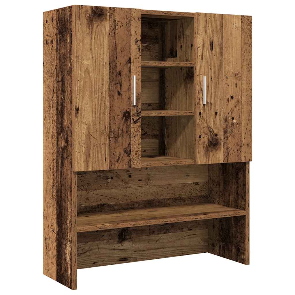 Washing Machine Cabinet Old Wood 70,5x25,5x90 cm