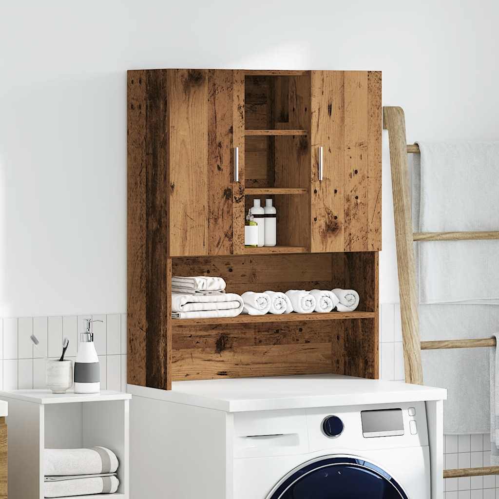 Washing Machine Cabinet Old Wood 70,5x25,5x90 cm
