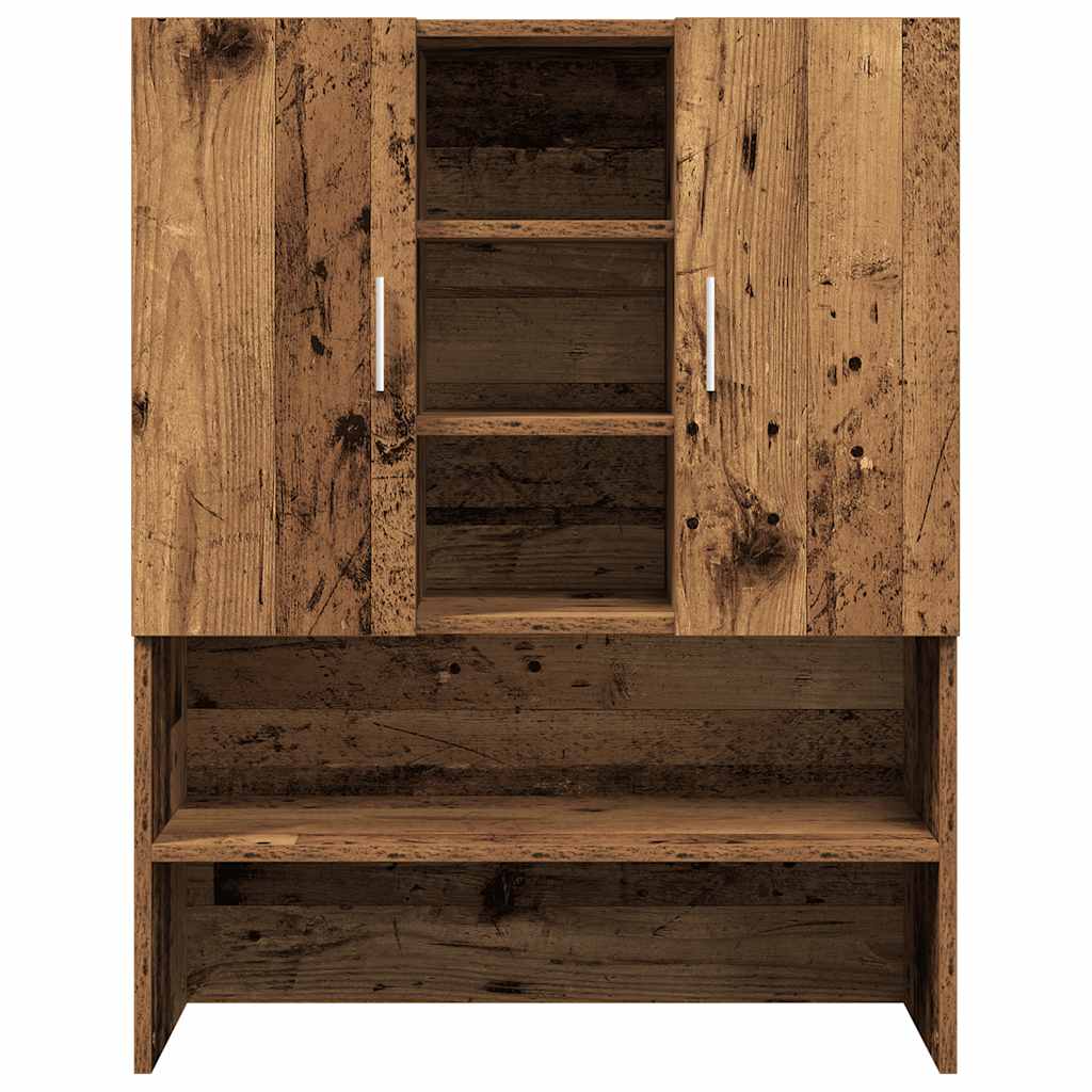 Washing Machine Cabinet Old Wood 70,5x25,5x90 cm