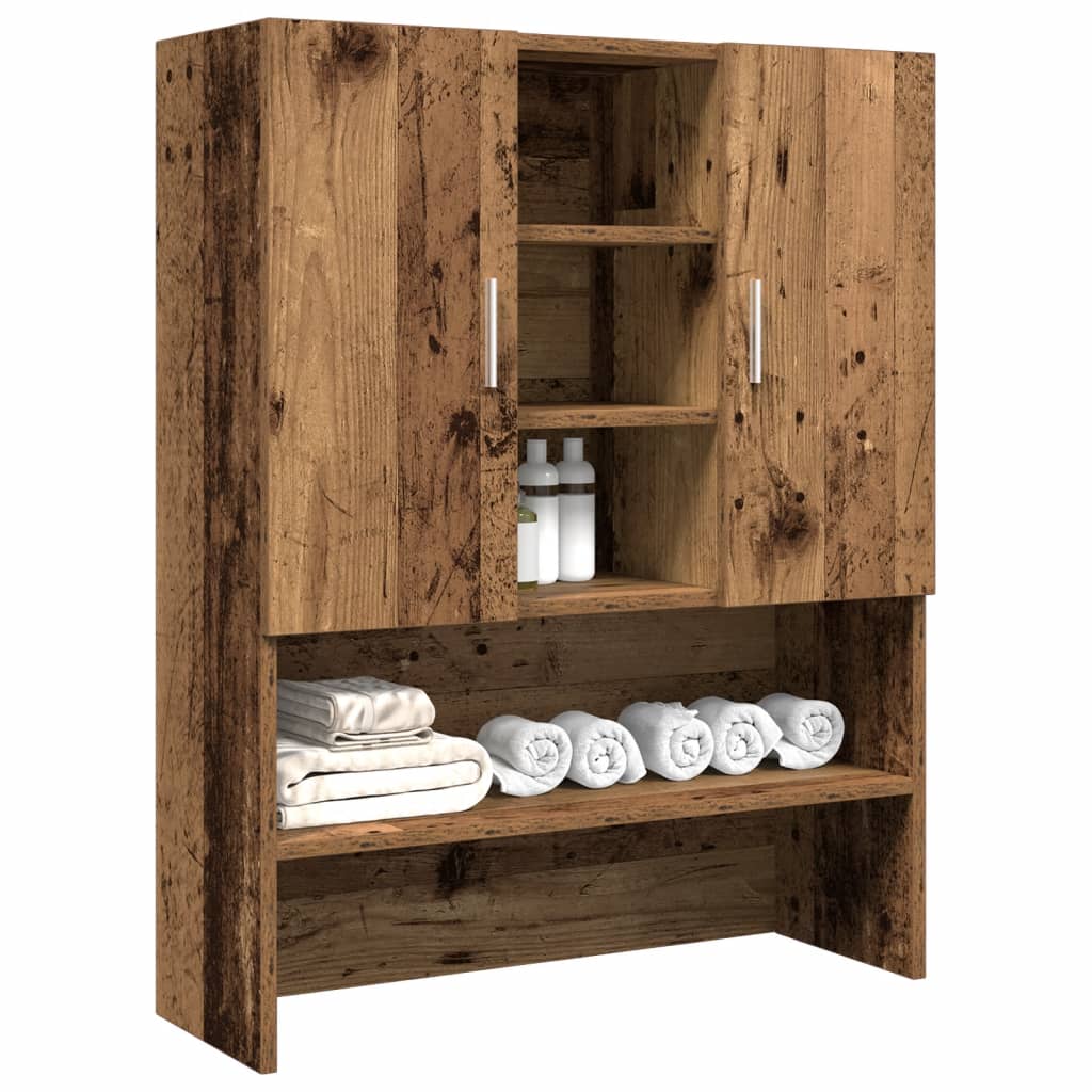 Washing Machine Cabinet Old Wood 70,5x25,5x90 cm