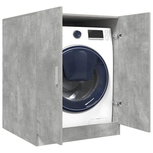 vidaXL Washing Machine Cabinet Concrete Grey 70.5x71.5x91.5 cm