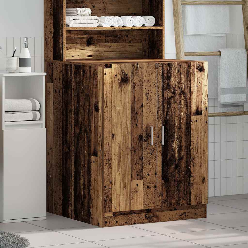 Washing Machine Cabinet Old Wood 70,5x71,5x91,5 cm