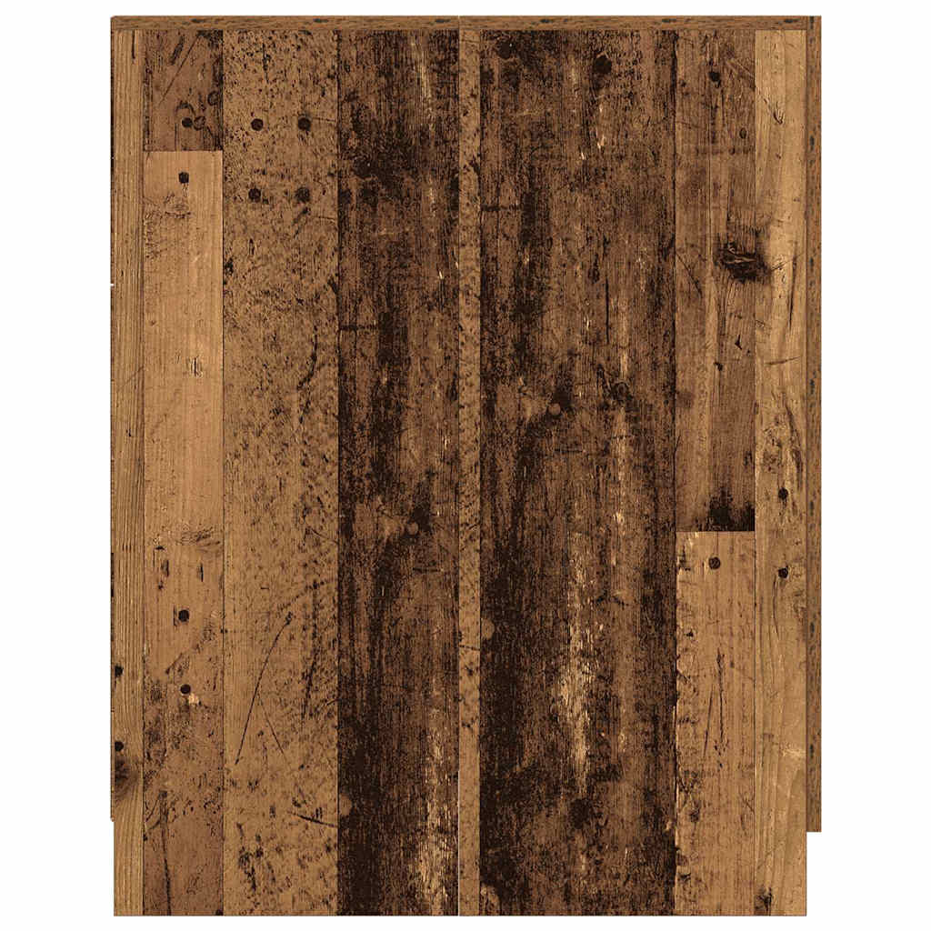 Washing Machine Cabinet Old Wood 70,5x71,5x91,5 cm