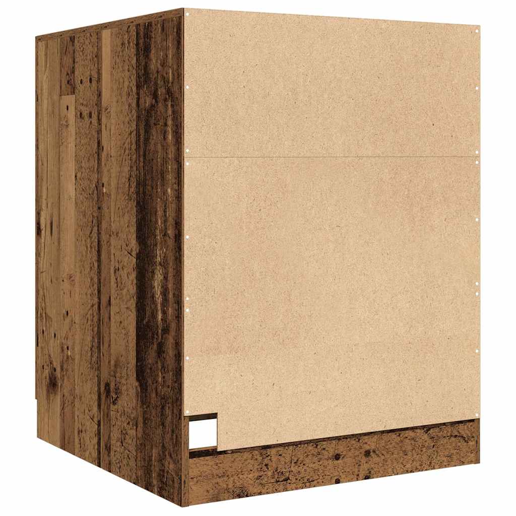 Washing Machine Cabinet Old Wood 70,5x71,5x91,5 cm