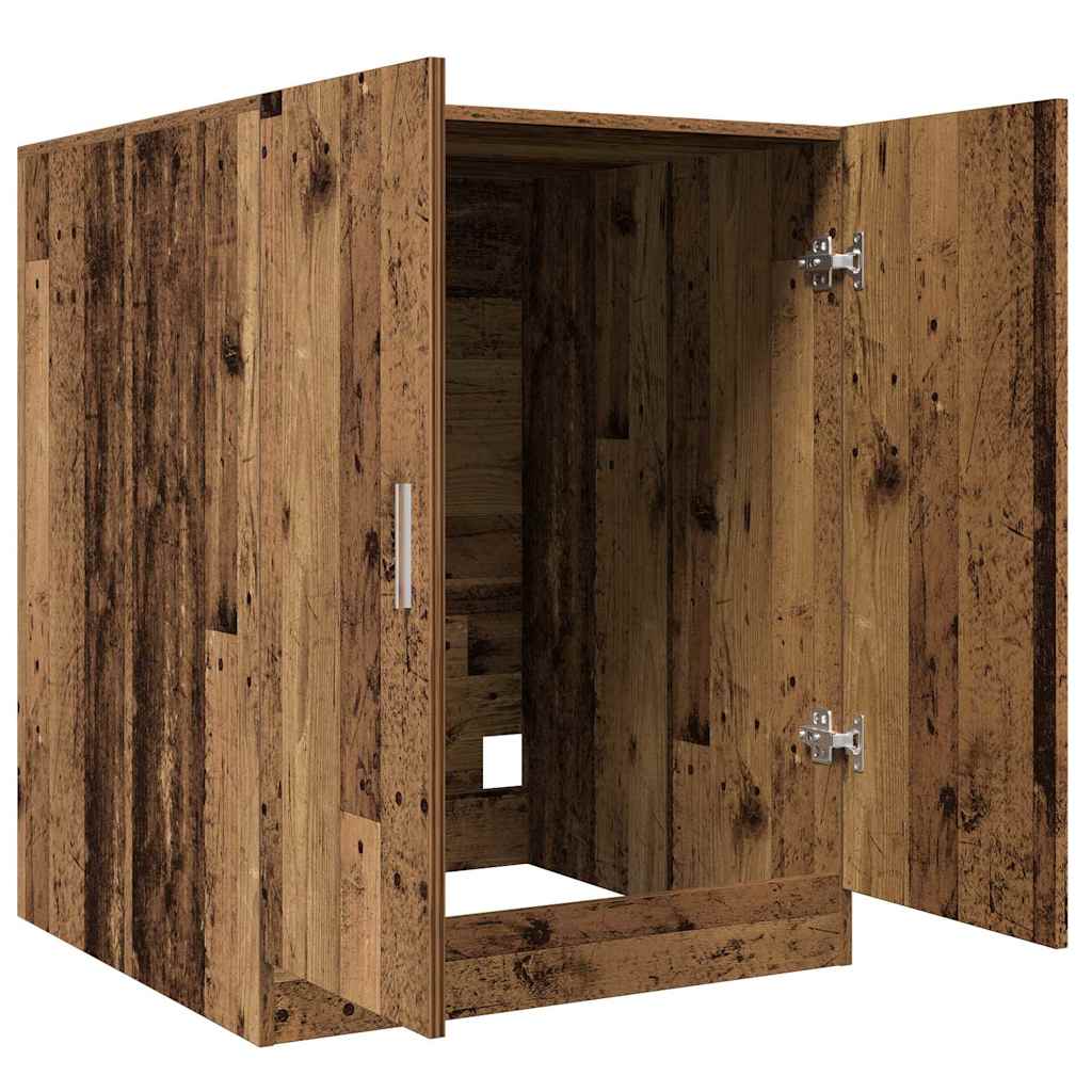 Washing Machine Cabinet Old Wood 70,5x71,5x91,5 cm