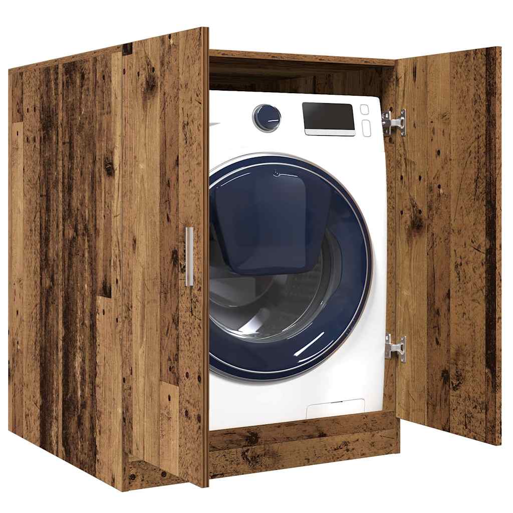 Washing Machine Cabinet Old Wood 70,5x71,5x91,5 cm