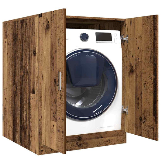 Washing Machine Cabinet Old Wood 70,5x71,5x91,5 cm