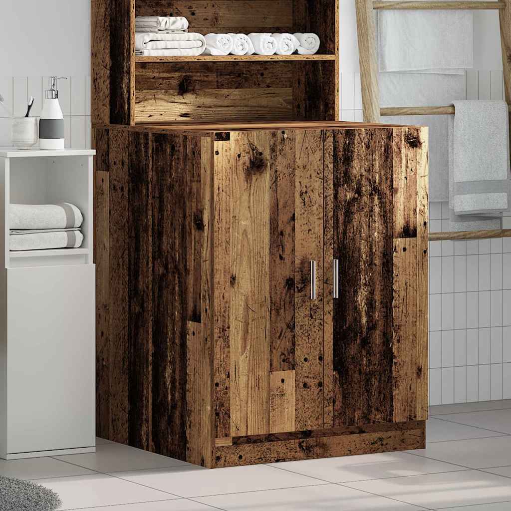 Washing Machine Cabinet Old Wood 70,5x71,5x91,5 cm