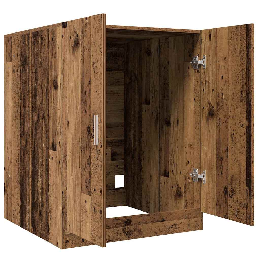 Washing Machine Cabinet Old Wood 70,5x71,5x91,5 cm