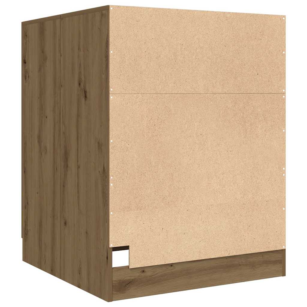 Washing Machine Cabinet Artisan Oak 70,5x71,5x91,5 cm
