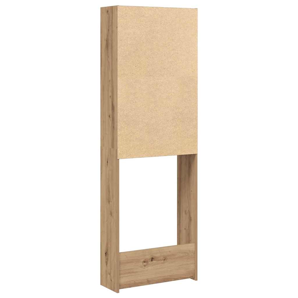 vidaXL Washing Machine Cabinet Artisan Oak 64x24x190 cm