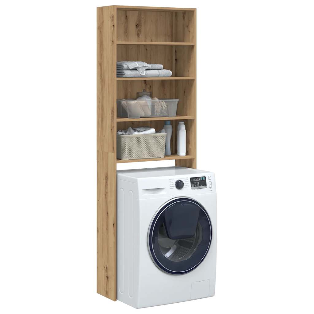 vidaXL Washing Machine Cabinet Artisan Oak 64x24x190 cm