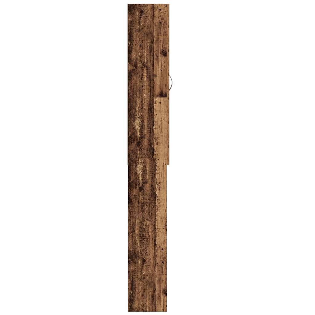 Washing Machine Cabinet Old Wood 64x25,5x190 cm