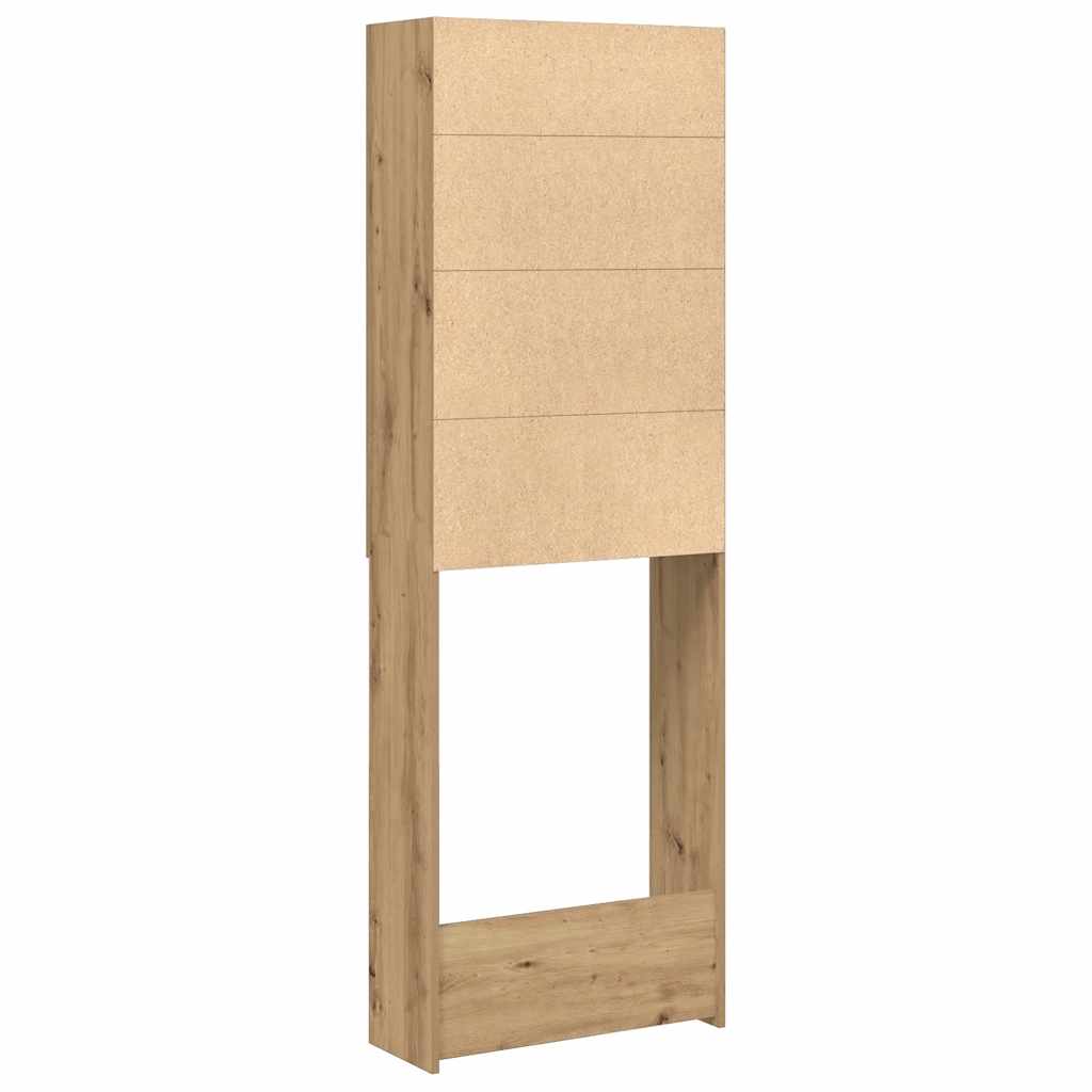 Washing Machine Cabinet Artisan Oak 64x25,5x190 cm