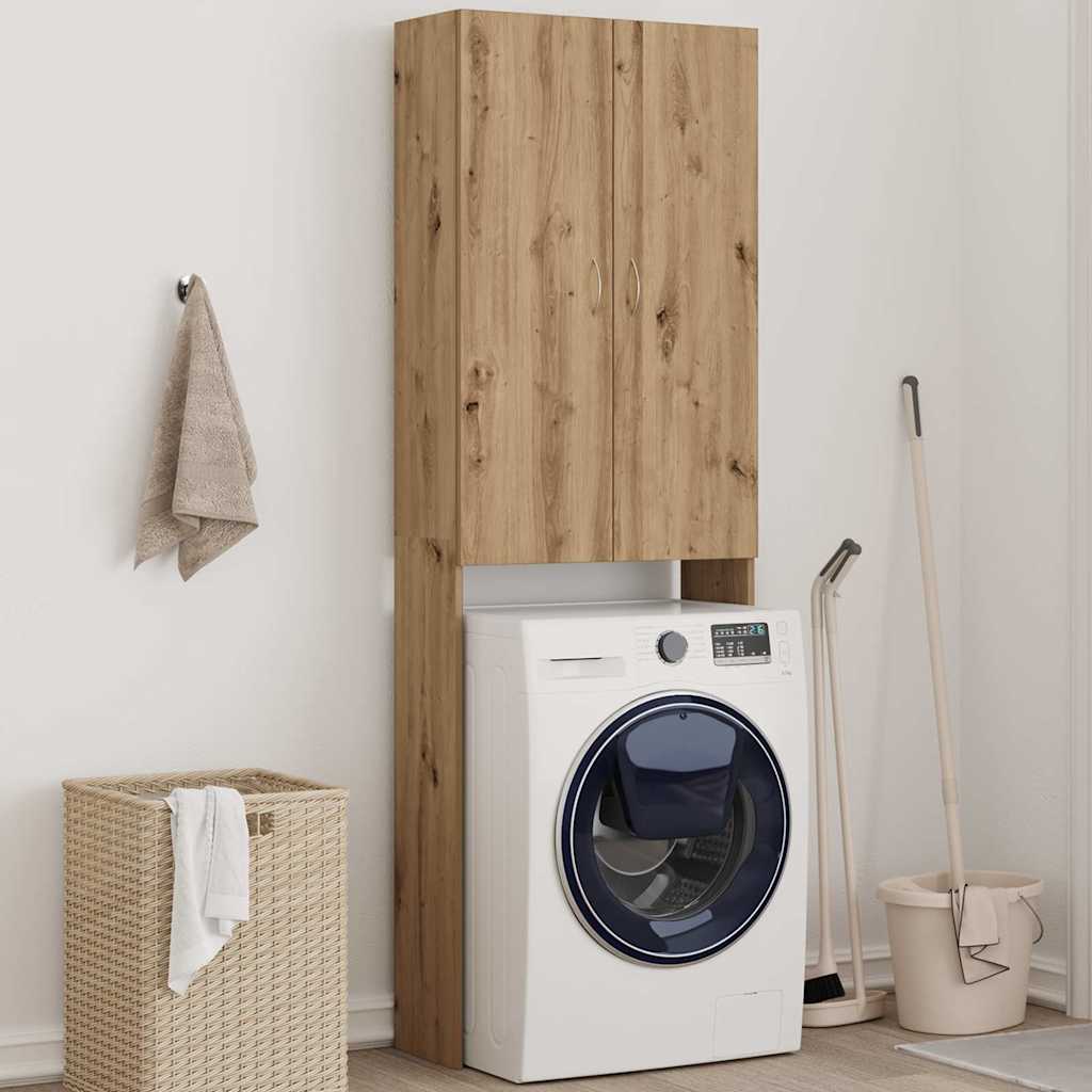 Washing Machine Cabinet Artisan Oak 64x25.5x190 cm