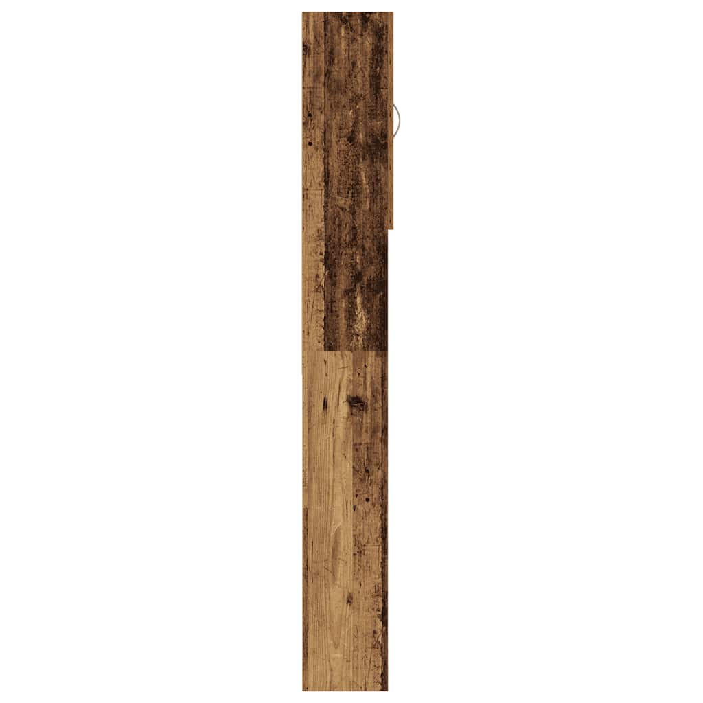 Washing Machine Cabinet Old Wood 64x25,5x190 cm