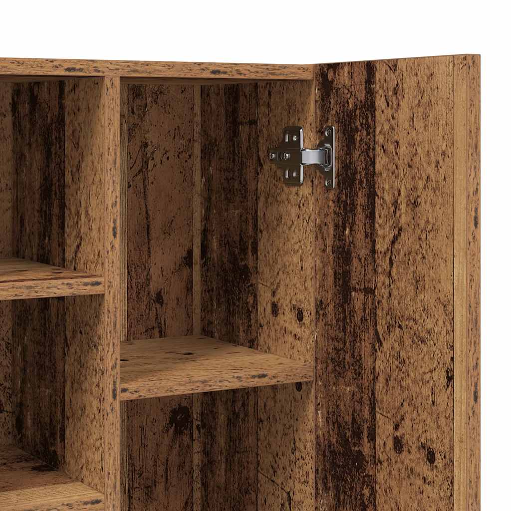 Washing Machine Cabinet Old Wood 64x25,5x190 cm