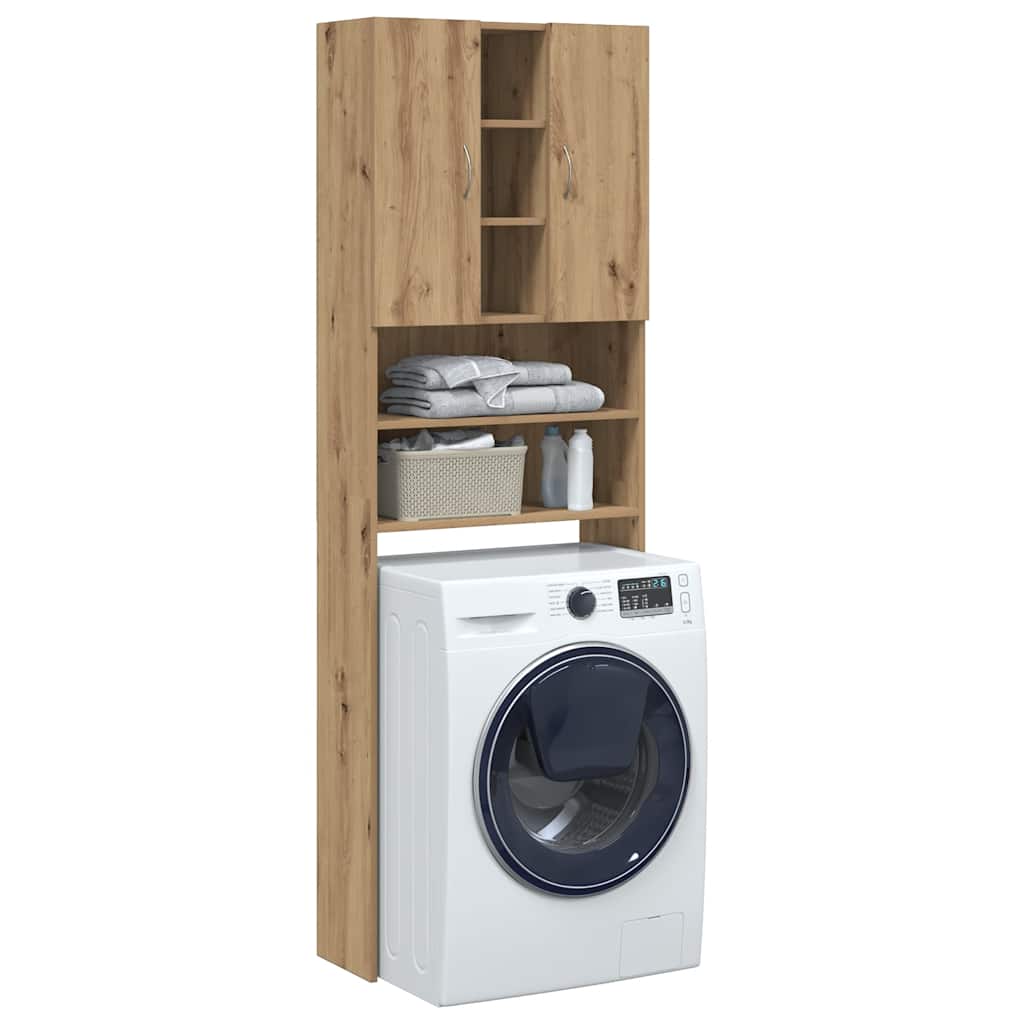 Washing Machine Cabinet Artisan Oak 64x25,5x190 cm