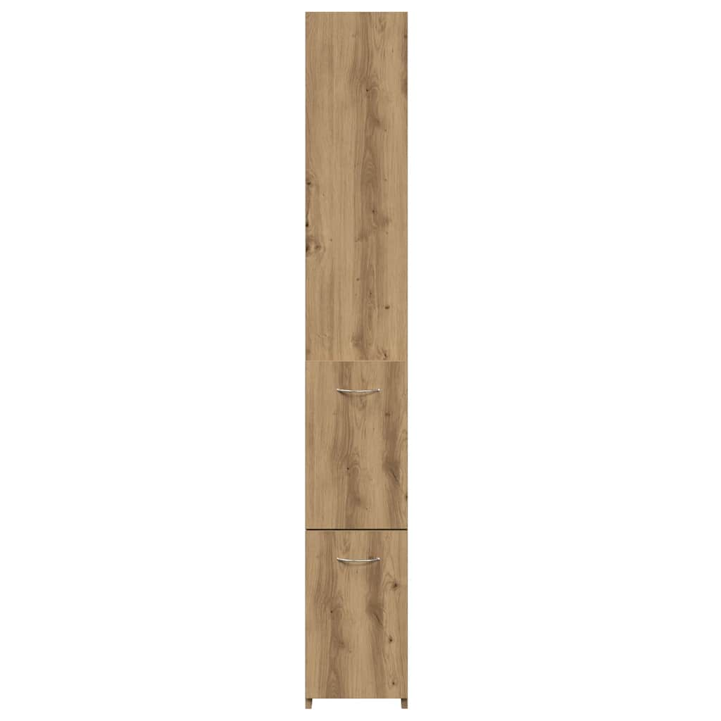 vidaXL Bathroom Cabinet Artisan Oak 25x25x170 cm Engineered Wood