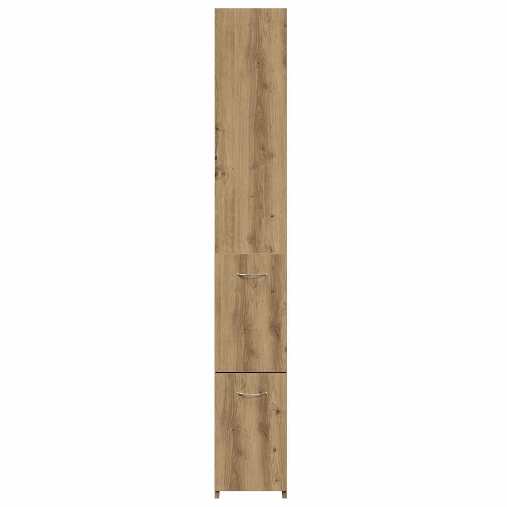 Bathroom Cabinet Artisan Oak 25x25x170 cm Engineered Wood