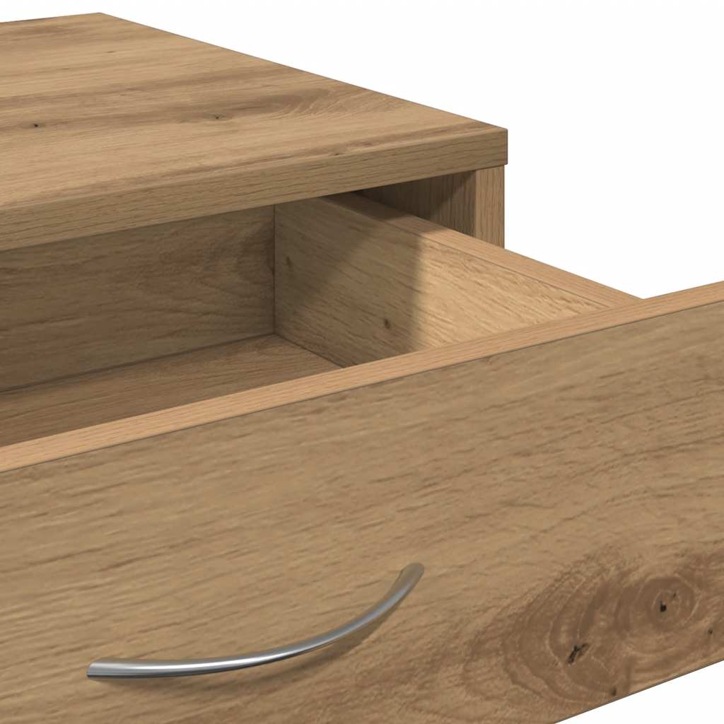 Rolling Cabinet Artisan Oak 46x36x59 cm Engineered Wood