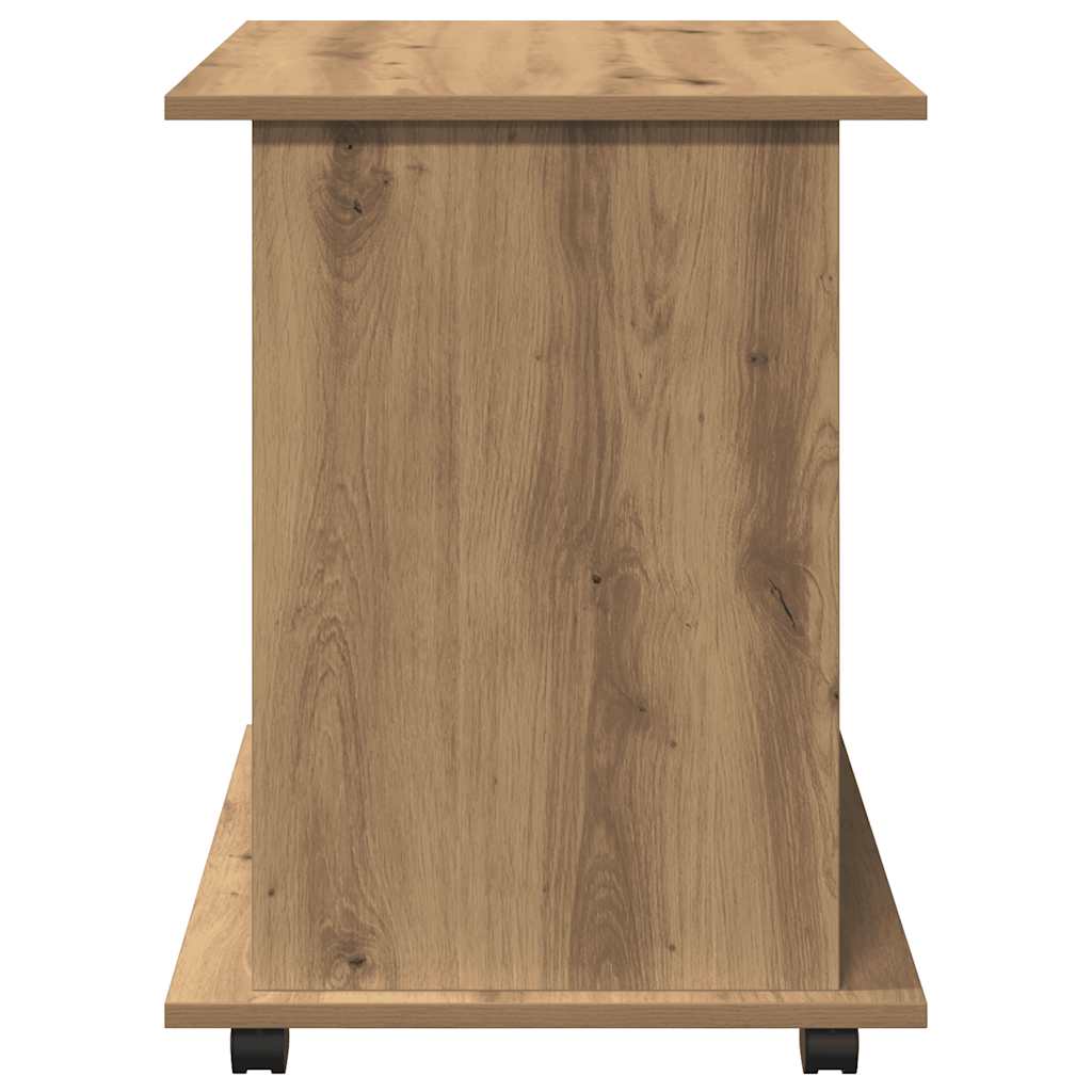 Rolling Cabinet Artisan Oak 60x45x60 cm Engineered Wood