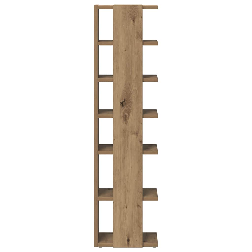Shoe Cabinet Artisan Oak 28x27x102 cm Engineered Wood