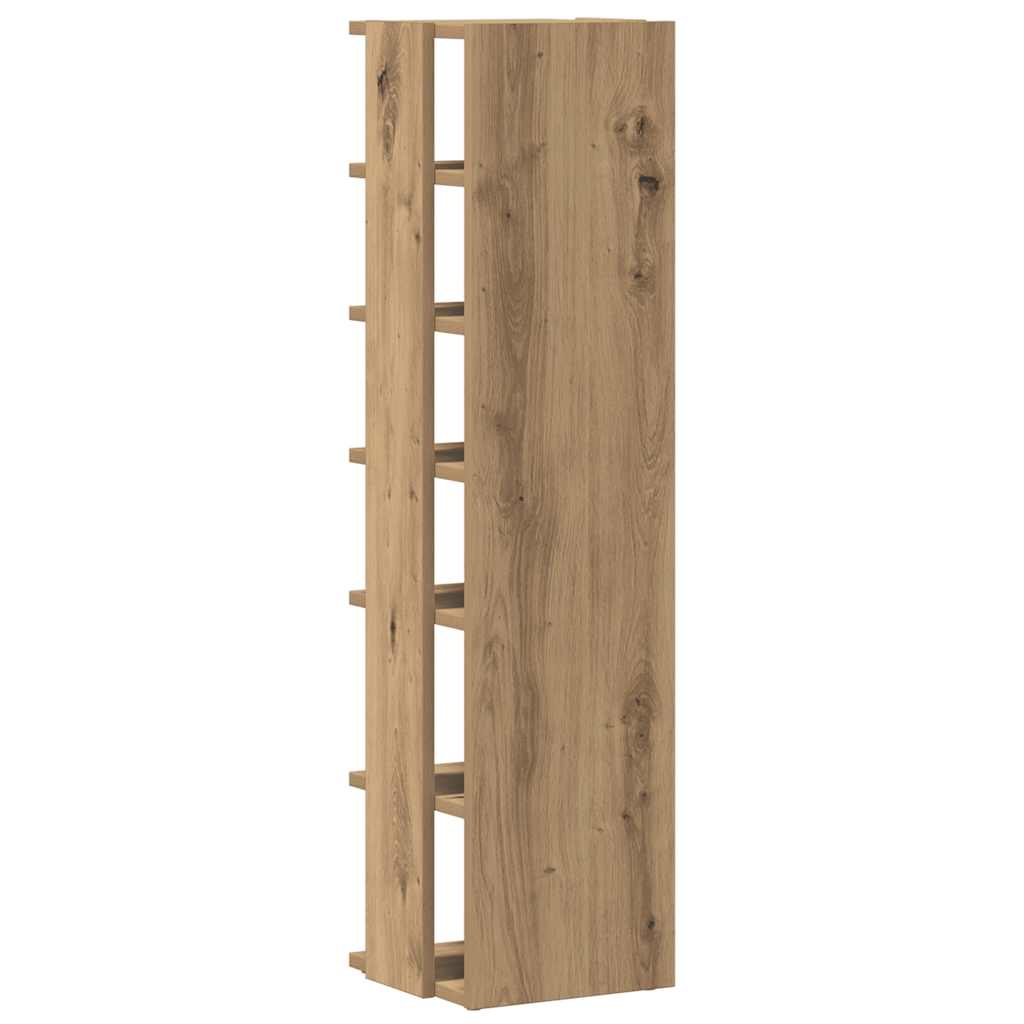 Shoe Cabinet Artisan Oak 28x27x102 cm Engineered Wood