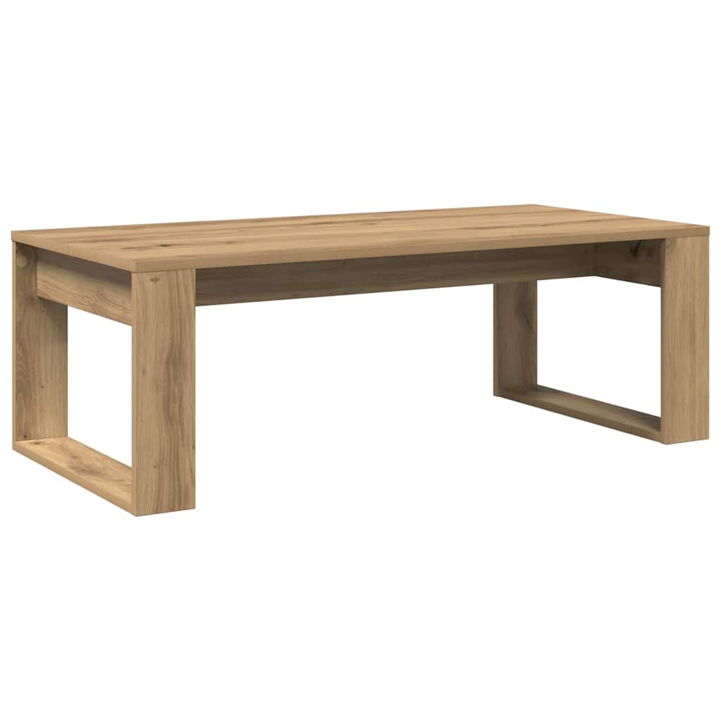 Coffee Table Artisan Oak 102x50x35 cm Engineered Wood