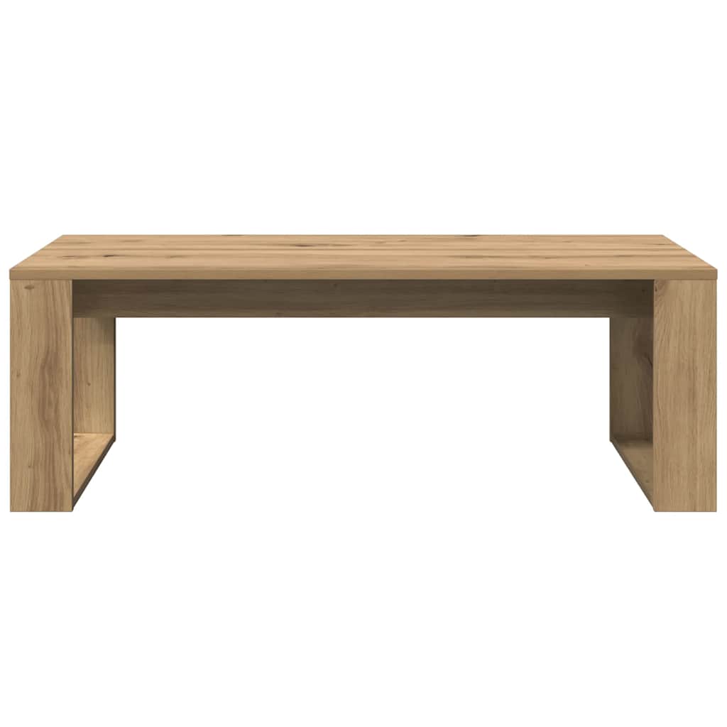 Coffee Table Artisan Oak 102x50x35 cm Engineered Wood