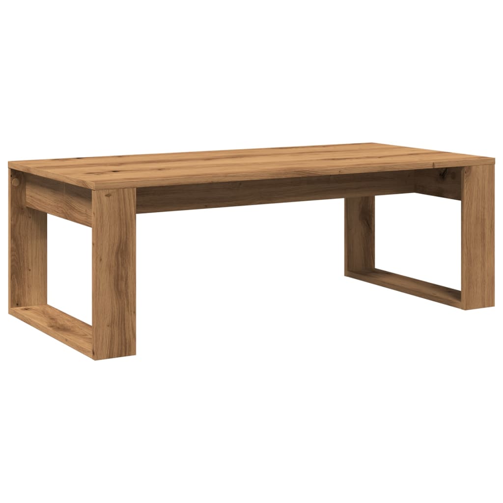 vidaXL Coffee Table Artisan Oak 102x50x35 cm Engineered Wood