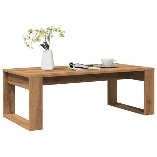 vidaXL Coffee Table Artisan Oak 102x50x35 cm Engineered Wood