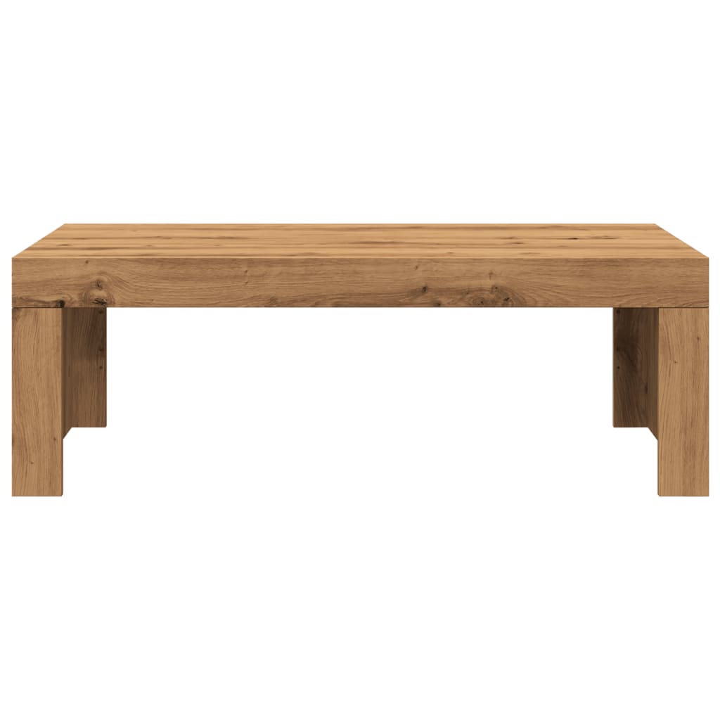 vidaXL Coffee Table Artisan Oak 102x50x35 cm Engineered Wood