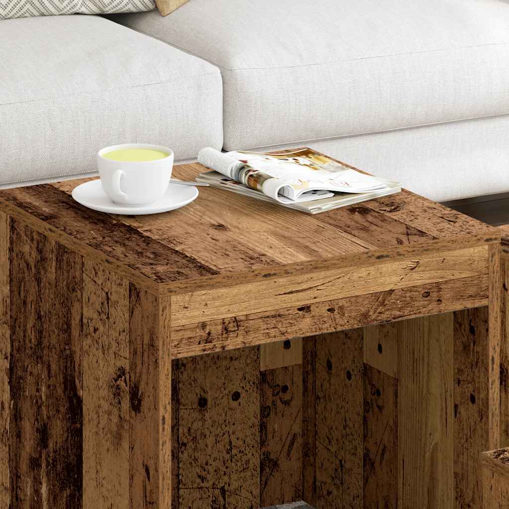 Nesting Tables 3 pcs Old Wood Engineered Wood