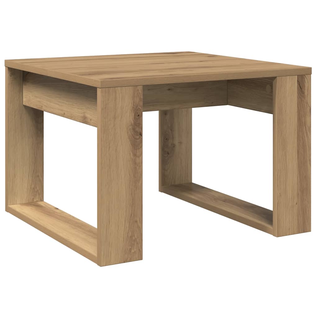 Side Table Artisan Oak 50x50x35 cm Engineered Wood