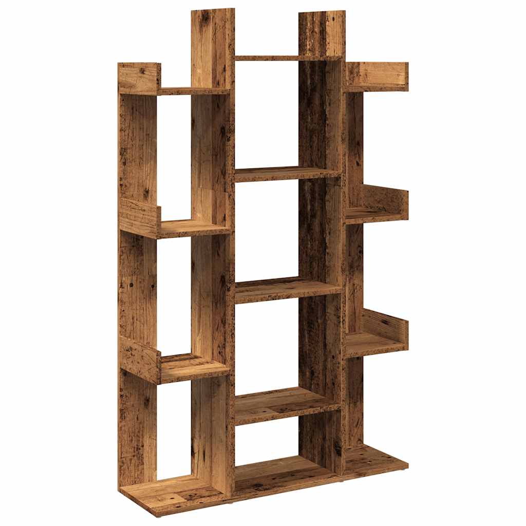 Book Cabinet Old Wood 86x25,5x140 cm Engineered Wood