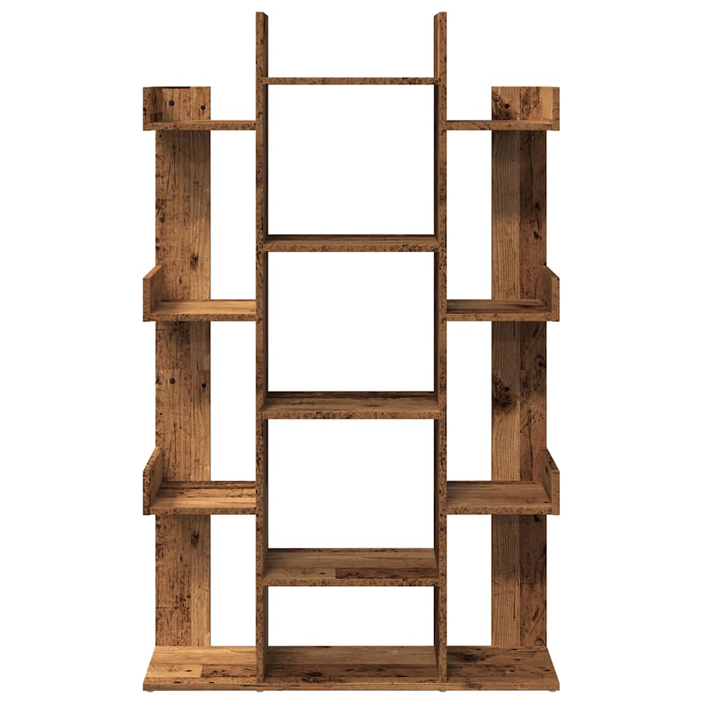 Book Cabinet Old Wood 86x25,5x140 cm Engineered Wood