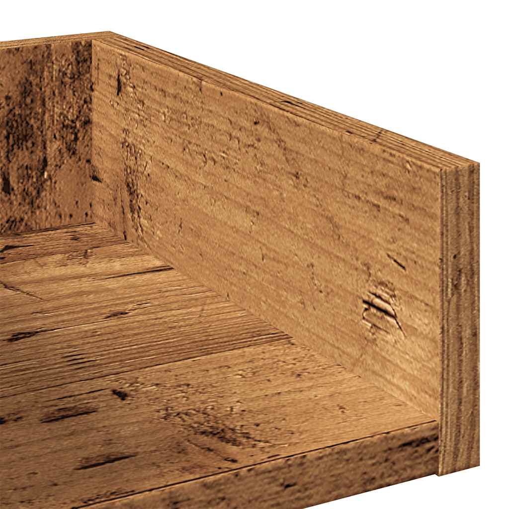 Book Cabinet Old Wood 86x25,5x140 cm Engineered Wood