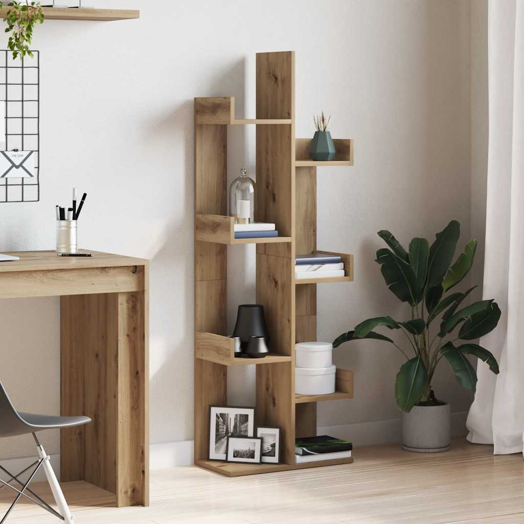 Book Cabinet Artisan Oak 48x25,5x140 cm Engineered Wood