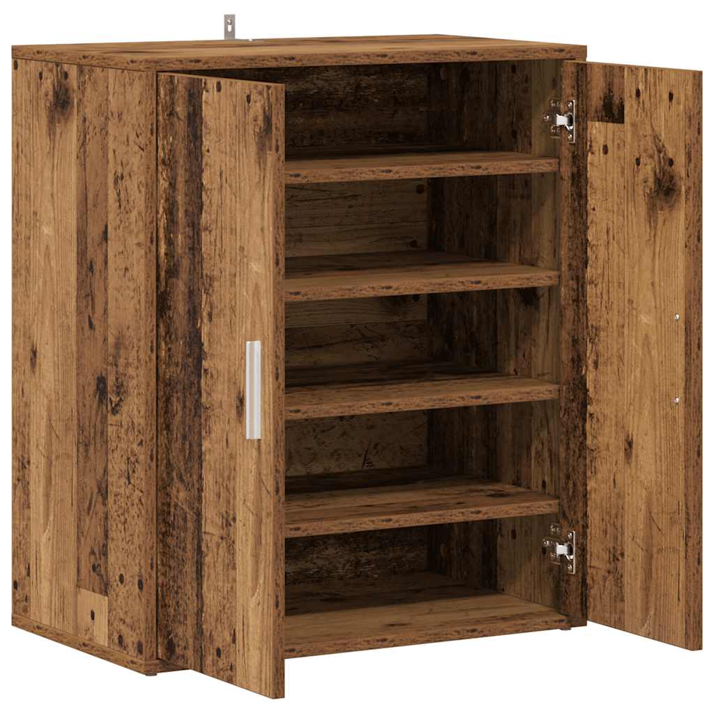 Shoe Cabinet Old Wood 60x35x70 cm Engineered Wood