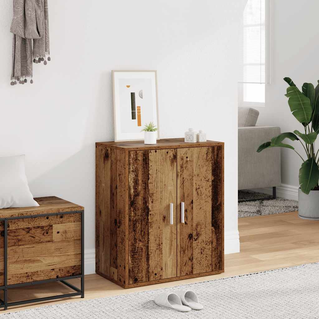 Shoe Cabinet Old Wood 60x35x70 cm Engineered Wood
