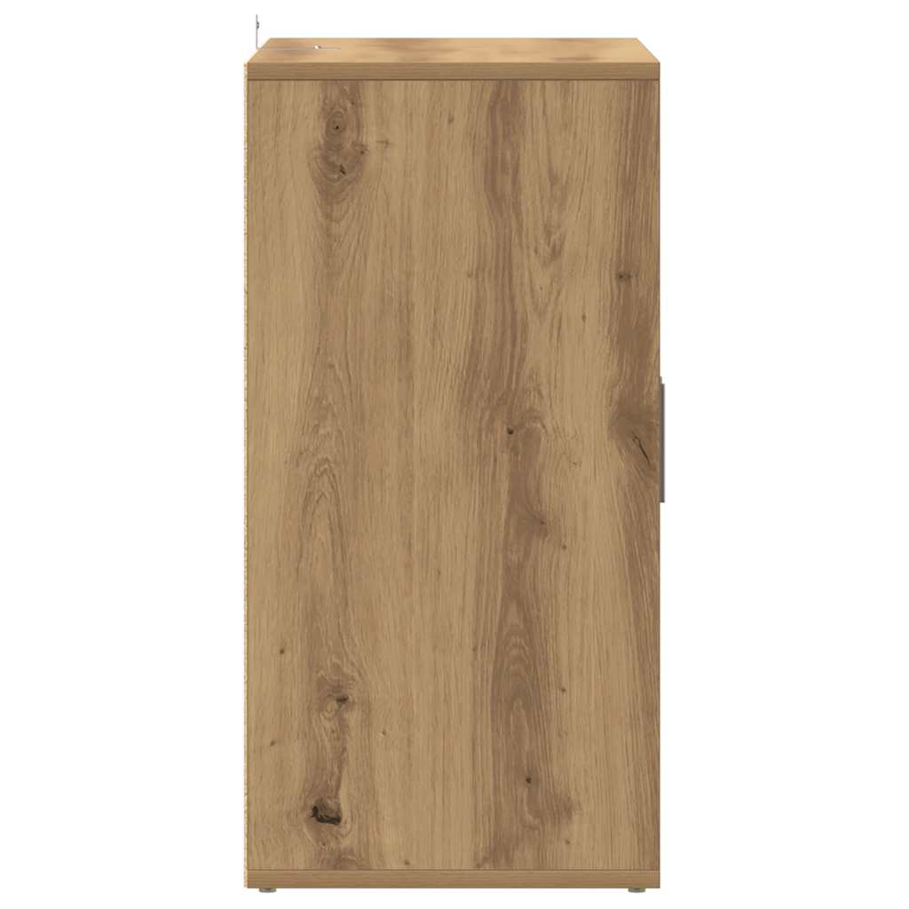 Shoe Cabinet Artisan Oak 60x35x70 cm Engineered Wood