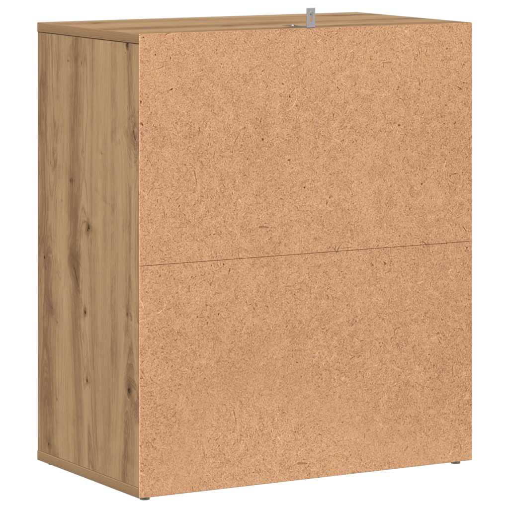 Shoe Cabinet Artisan Oak 60x35x70 cm Engineered Wood