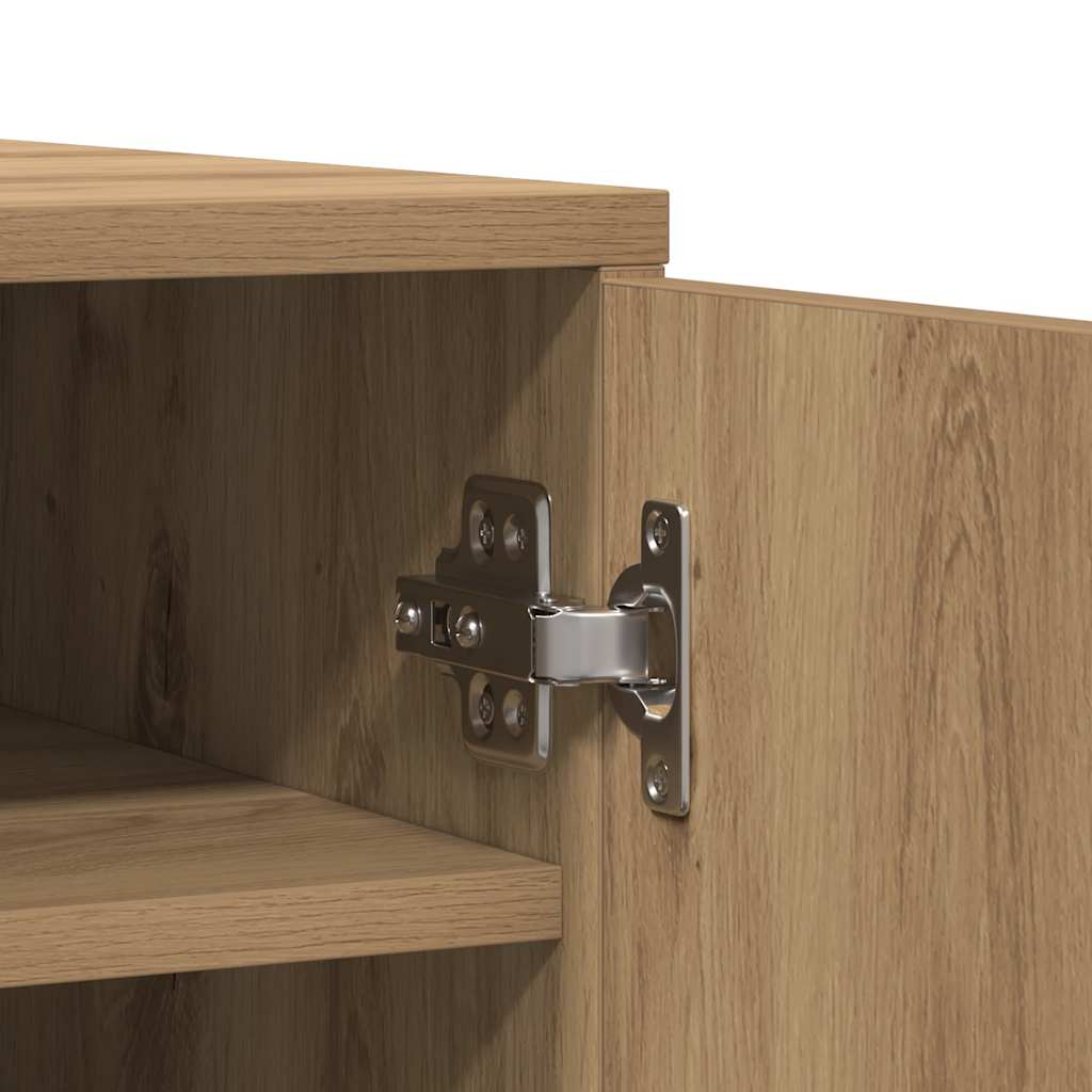 Shoe Cabinet Artisan Oak 60x35x70 cm Engineered Wood