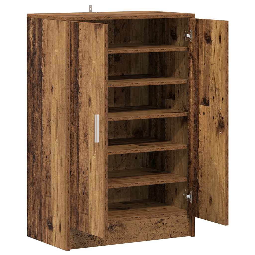 Shoe Cabinet Old Wood 60x35x92 cm Engineered Wood
