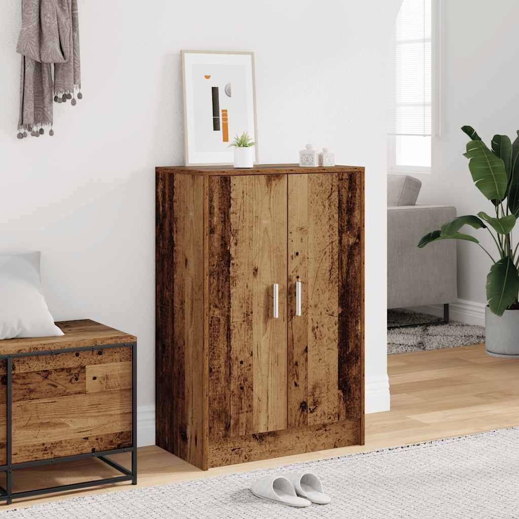 Shoe Cabinet Old Wood 60x35x92 cm Engineered Wood