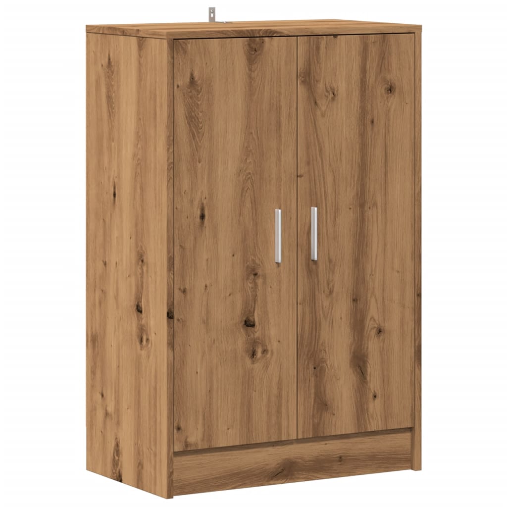 vidaXL Shoe Cabinet Artisan Oak 60x35x92 cm Engineered Wood