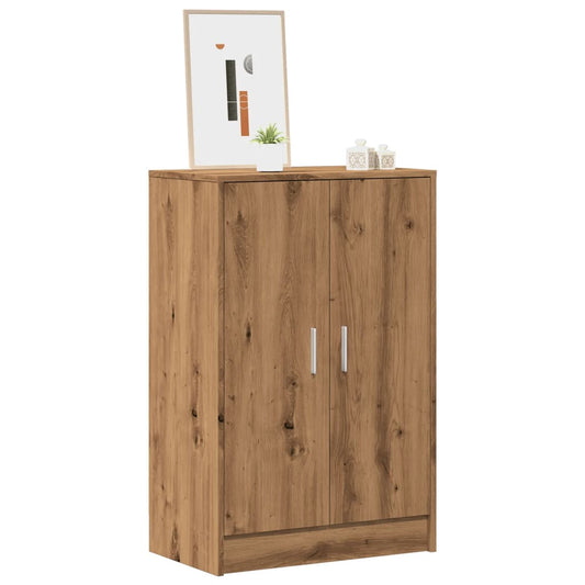 vidaXL Shoe Cabinet Artisan Oak 60x35x92 cm Engineered Wood