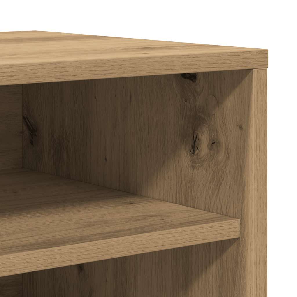 Shoe Cabinet Artisan Oak 60x35x70 cm Engineered Wood